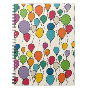 Verjaardagsballon Waterverf Blank Journal Notitieb Notitieboek