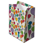 Verjaardagsballon Waterverf Medium Cadeauzakje (Voorkant Gekanteld)