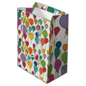Verjaardagsballon Waterverf Medium Cadeauzakje (Achterkant Gekanteld)