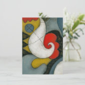 Verjaardagsballon wenskaart kaart (Staand voorkant)