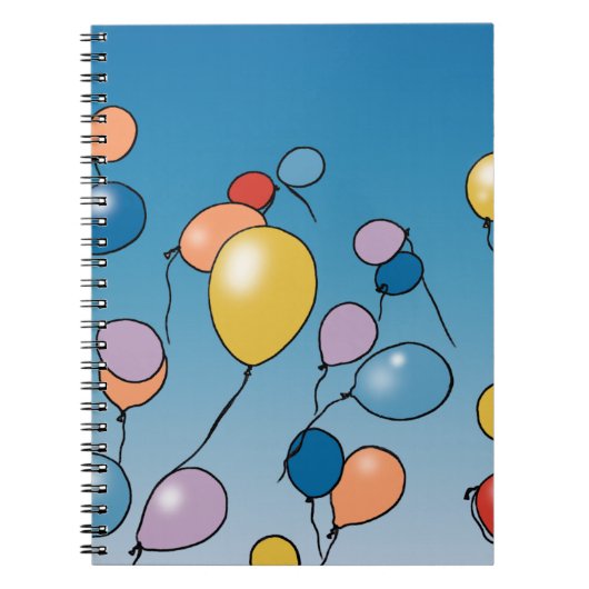 Verjaardagsballonfeest Notitieboek (Voorkant)