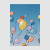 Verjaardagsballonfeest Tissuepapier (Voorkant)