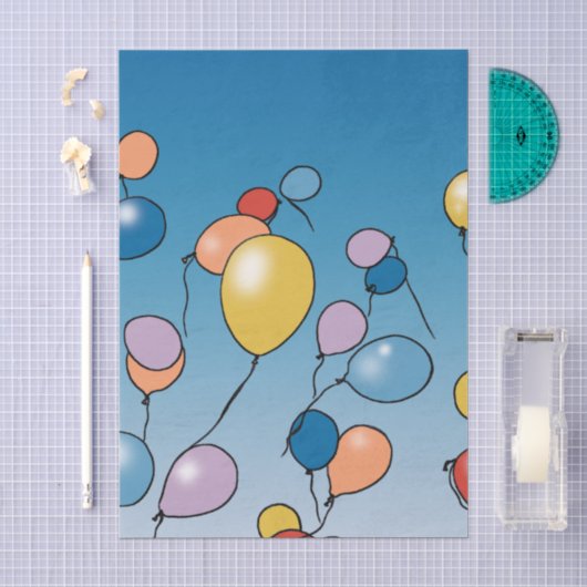 Verjaardagsballonfeest Tissuepapier (Craft)