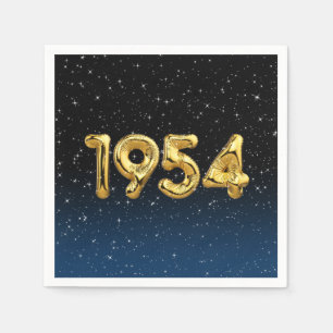 Verjaardagsballonnen 1954 In sterren servetten