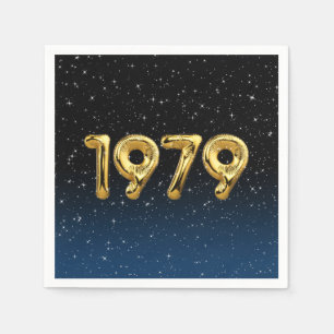 Verjaardagsballonnen 1979 In sterren servetten