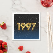 Verjaardagsballonnen 1997 In sterren servetten (Insitu)