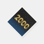 Verjaardagsballonnen 2000 In Sterren Servetten (Hoek)