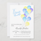 Verjaardagsballonnen 50ste verjaardagsfeest kaart (Voorkant)