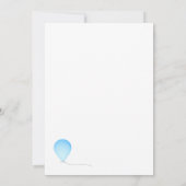 Verjaardagsballonnen 50ste verjaardagsfeest kaart (Achterkant)