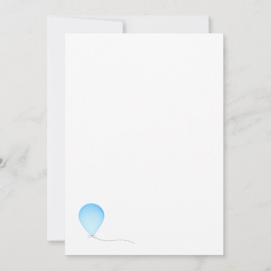 Verjaardagsballonnen 50ste verjaardagsfeest kaart (Achterkant)