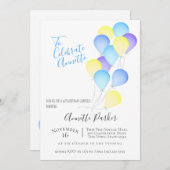 Verjaardagsballonnen 50ste verjaardagsfeest kaart (Voorkant / Achterkant)