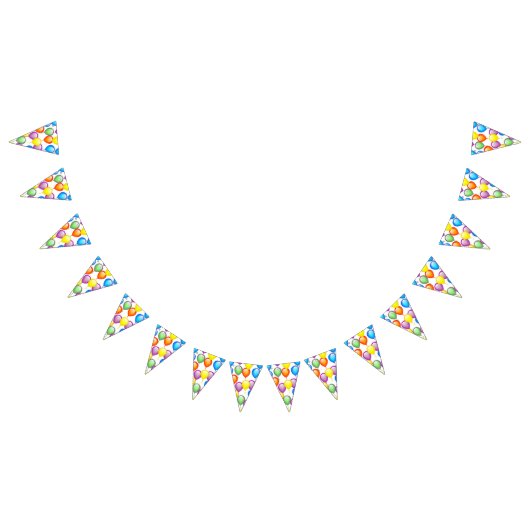 Verjaardagsballonnen Banner Vlaggen (Alle)