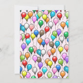 Verjaardagsballonnen Bedankkaart (Achterkant)