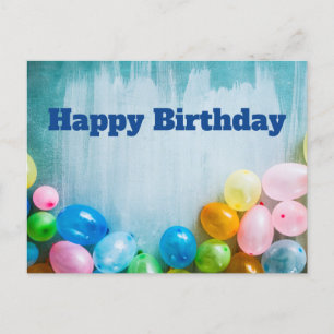 Verjaardagsballonnen  briefkaart