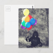verjaardagsballonnen briefkaart (Voorkant / Achterkant)
