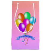 Verjaardagsballonnen Bright Colors Streamers  Klein Cadeauzakje (Voorkant)