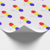 Verjaardagsballonnen Cadeaupapier (Hoek)