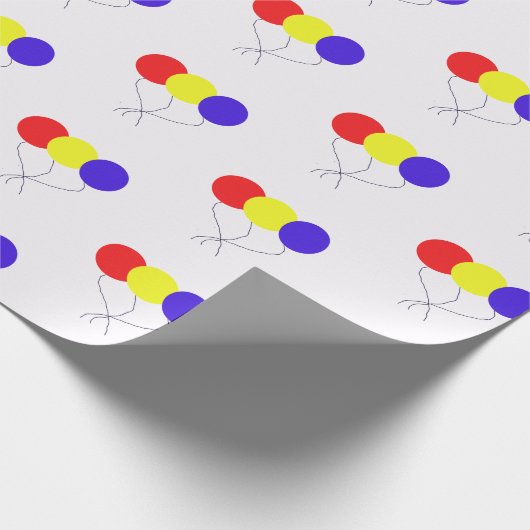 Verjaardagsballonnen Cadeaupapier (Hoek)