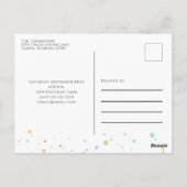 Verjaardagsballonnen Confetti Modern Feestje Schat Briefkaart (Achterkant)