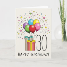 Verjaardagsballonnen en -cadeaus met leeftijd en t