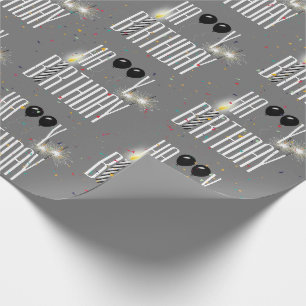 Verjaardagsballonnen en confetti cadeaupapier