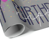 Verjaardagsballonnen en confetti cadeaupapier (Rol Hoek)
