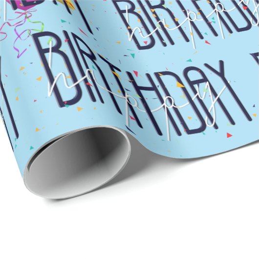 Verjaardagsballonnen en Confetti Cadeaupapier (Rol Hoek)