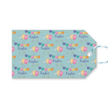 Verjaardagsballonnen en sterren op blauw