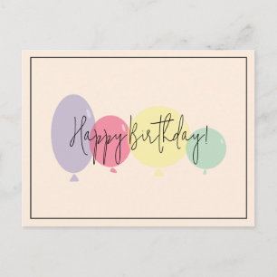 Verjaardagsballonnen Gefeliciteerd Met Je Verjaard Briefkaart