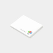 Verjaardagsballonnen in kleur post-it® notes (Schuin)