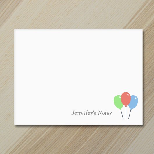 Verjaardagsballonnen in kleur post-it® notes