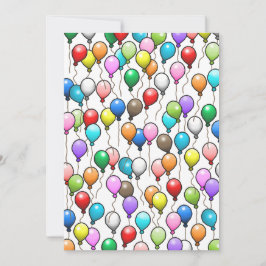 Verjaardagsballonnen Kaart