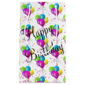 Verjaardagsballonnen met Confetti Klein Cadeauzakje (Voorkant)