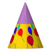 Verjaardagsballonnen Paarse Mardi Gras Masker NAAM Feesthoedjes (Achterkant)