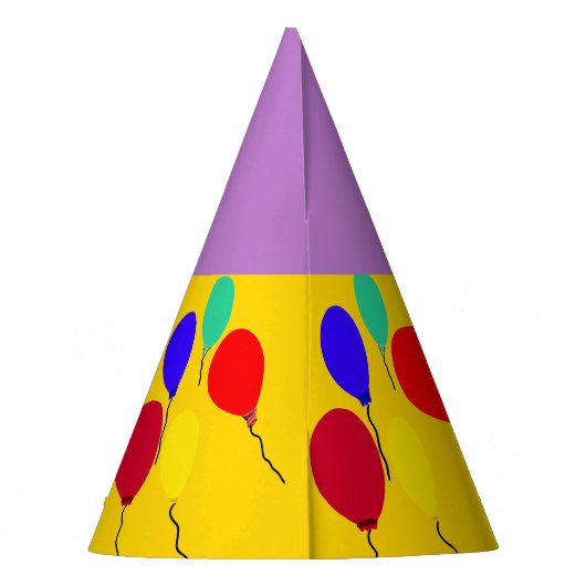 Verjaardagsballonnen Paarse Mardi Gras Masker NAAM Feesthoedjes (Achterkant)