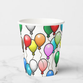 Verjaardagsballonnen Papieren Bekers