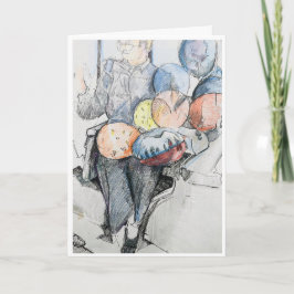 Verjaardagsballonnen Party Kaart