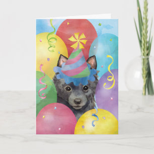 Verjaardagsballonnen Schipperke Kaart