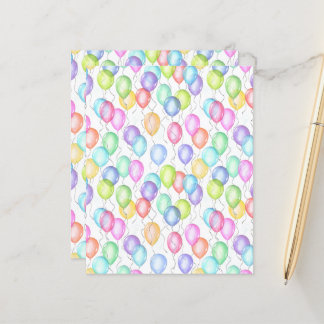 Verjaardagsballonnen Scrapbook Papier