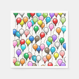 Verjaardagsballonnen Servet