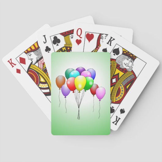 Verjaardagsballonnen Speelkaarten (Achterkant)