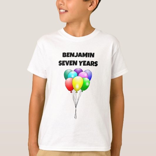 Verjaardagsballonnen T-shirt (Voorkant)