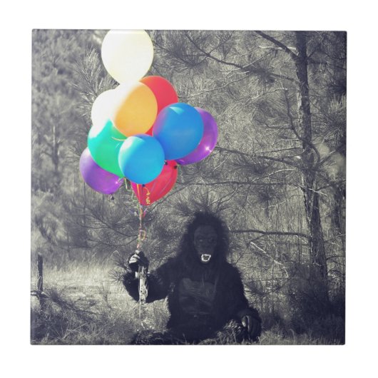 verjaardagsballonnen tegeltje (Voorkant)