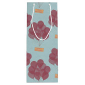 Verjaardagsballonnen Wijn Cadeautas (Achterkant)