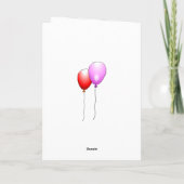 Verjaardagsballonnenkaart Kaart (Achterkant)