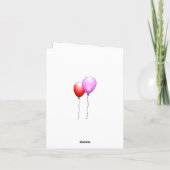 Verjaardagsballonnenkaart Kaart (Achterkant)