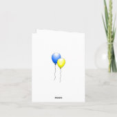 Verjaardagsballonnenkaart Kaart (Achterkant)