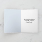 Verjaardagsbank bij een onverhard bergpad kaart (Binnen)