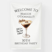 Verjaardagsbanner 30e Espresso Martini Spandoek (Verticaal)