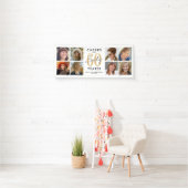 Verjaardagsbanner 60 jaar goud foto spandoek (Insitu)